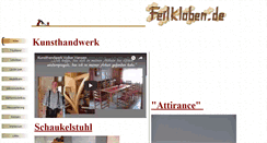 Desktop Screenshot of feilkloben.de